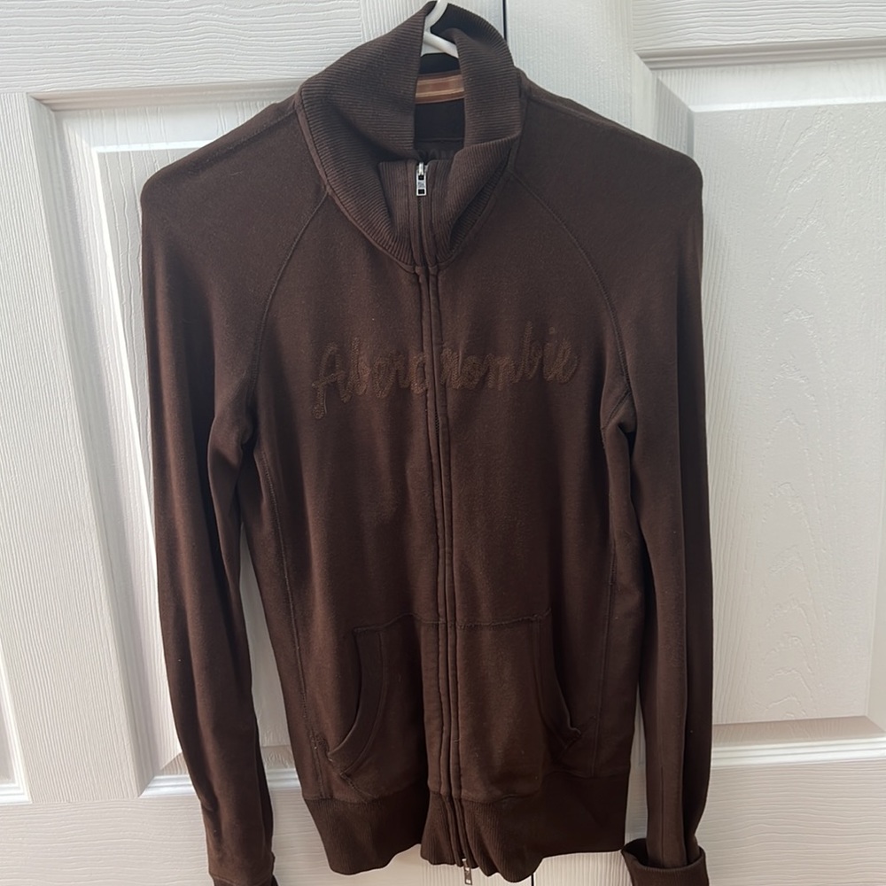 Abercrombie brown zip up